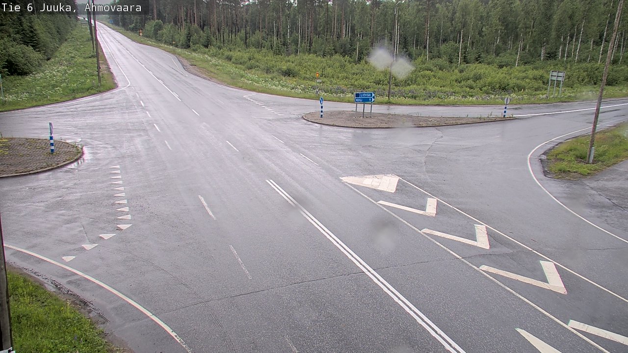 Weather Camera Image Väg 6 Juga, Ahmovaara, Juuka, Pohjois-Karjala