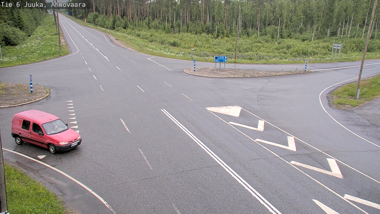 Weather Camera Image Väg 6 Juga, Ahmovaara, Juuka, Pohjois-Karjala