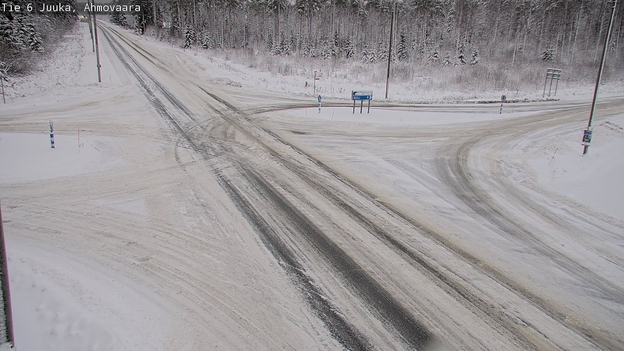 Weather Camera Image Väg 6 Juga, Ahmovaara, Juuka, Pohjois-Karjala