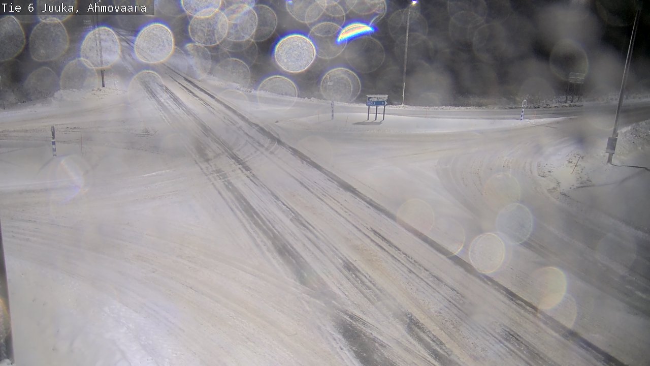 Weather Camera Image Väg 6 Juga, Ahmovaara, Juuka, Pohjois-Karjala