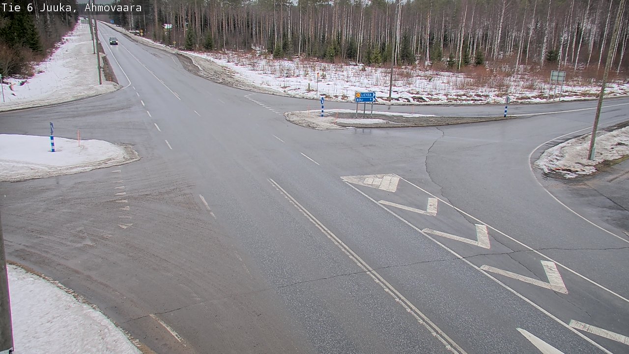 Weather Camera Image Väg 6 Juga, Ahmovaara, Juuka, Pohjois-Karjala
