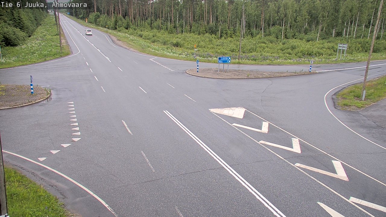 Weather Camera Image Väg 6 Juga, Ahmovaara, Juuka, Pohjois-Karjala