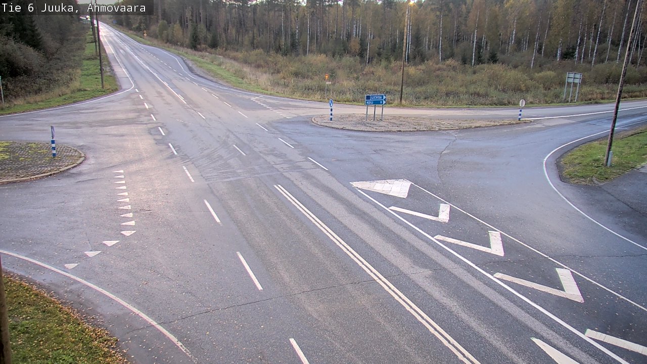 Weather Camera Image Väg 6 Juga, Ahmovaara, Juuka, Pohjois-Karjala