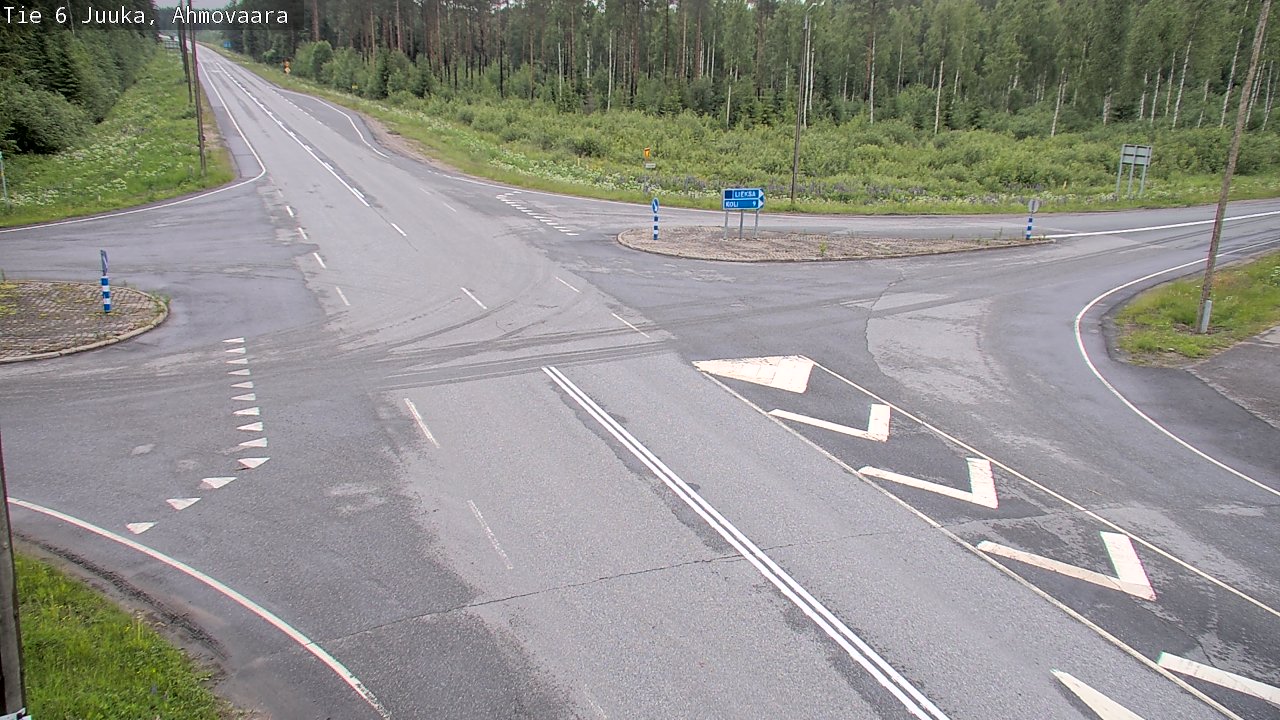Weather Camera Image Väg 6 Juga, Ahmovaara, Juuka, Pohjois-Karjala