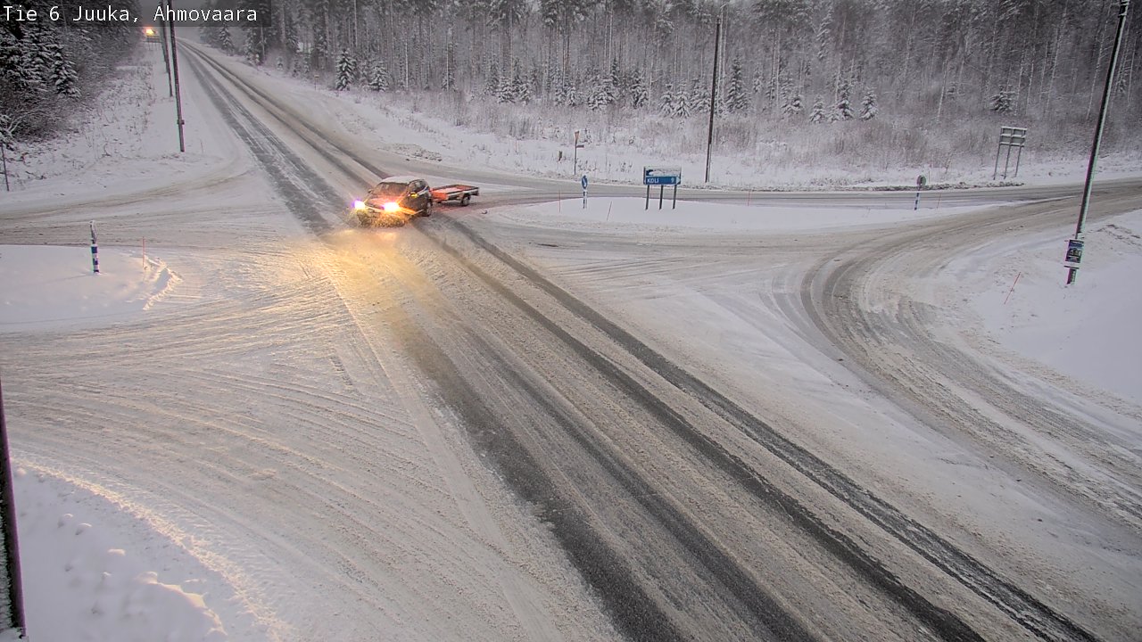 Weather Camera Image Väg 6 Juga, Ahmovaara, Juuka, Pohjois-Karjala