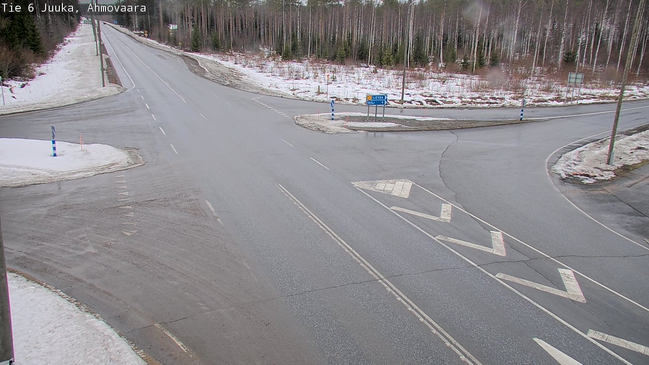 Weather Camera Image Väg 6 Juga, Ahmovaara, Juuka, Pohjois-Karjala