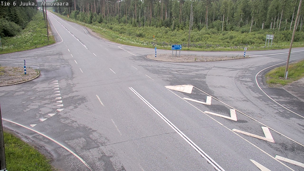 Weather Camera Image Väg 6 Juga, Ahmovaara, Juuka, Pohjois-Karjala