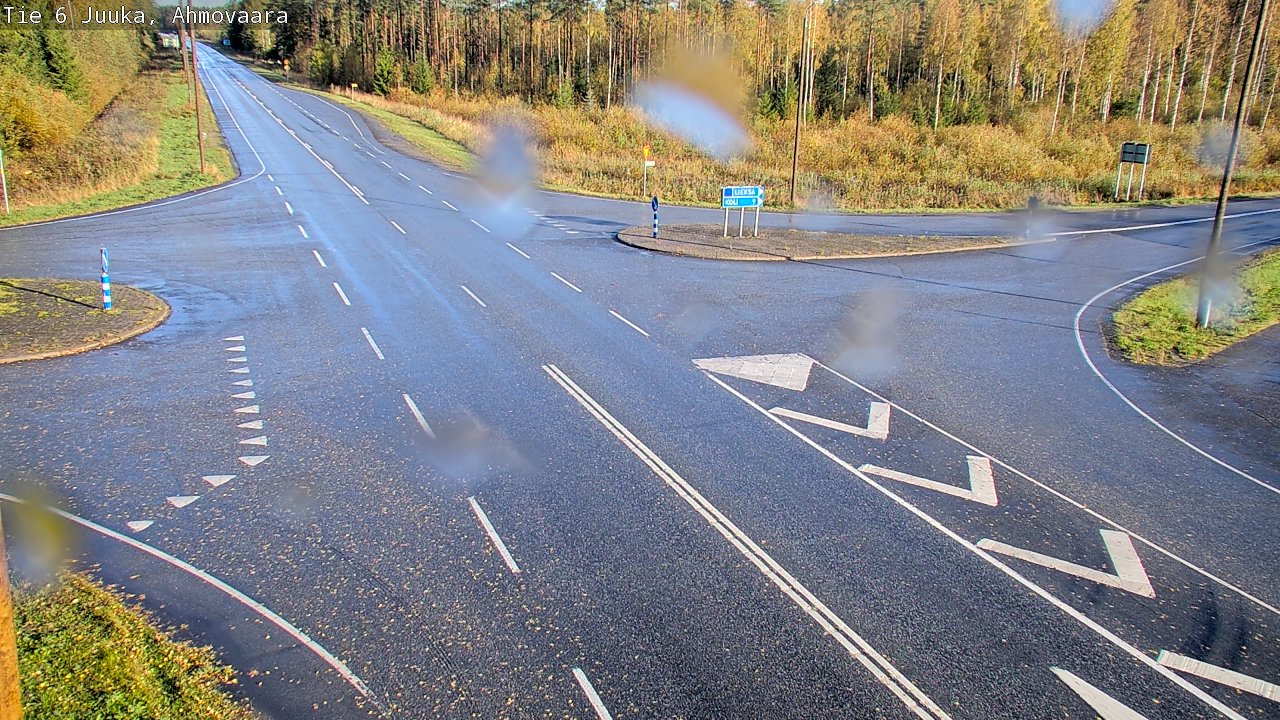 Weather Camera Image Väg 6 Juga, Ahmovaara, Juuka, Pohjois-Karjala