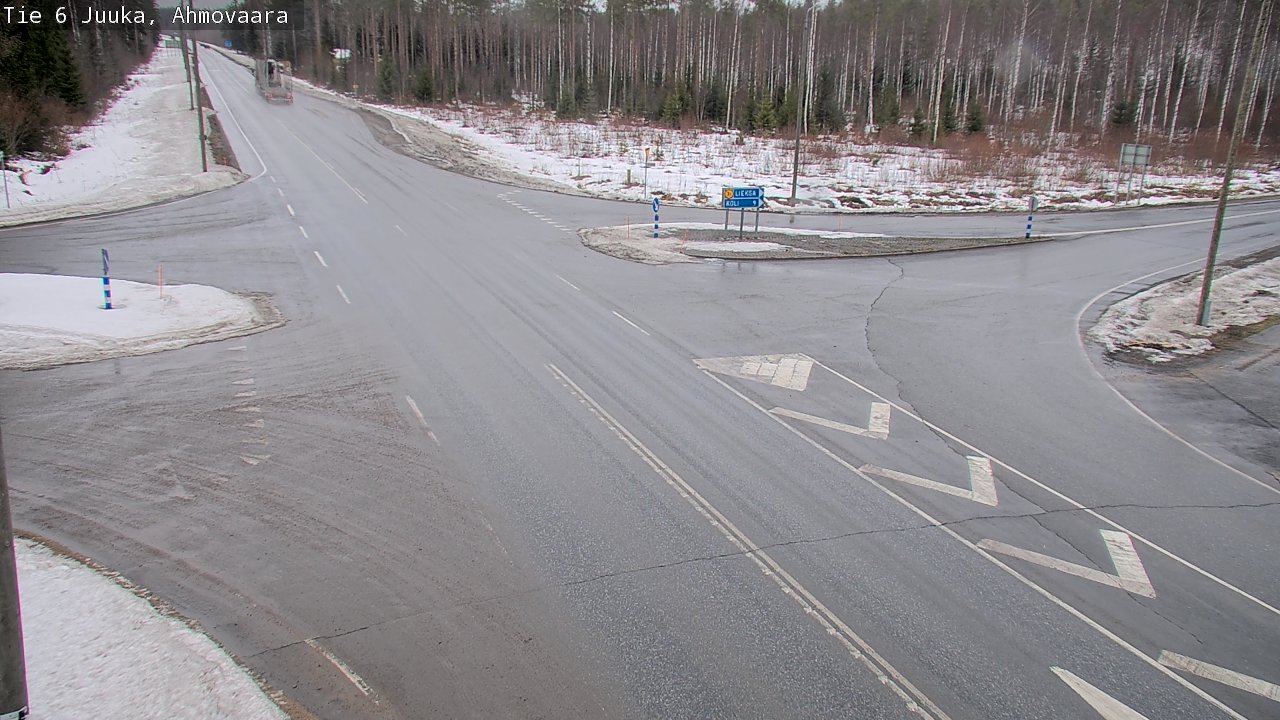 Weather Camera Image Väg 6 Juga, Ahmovaara, Juuka, Pohjois-Karjala