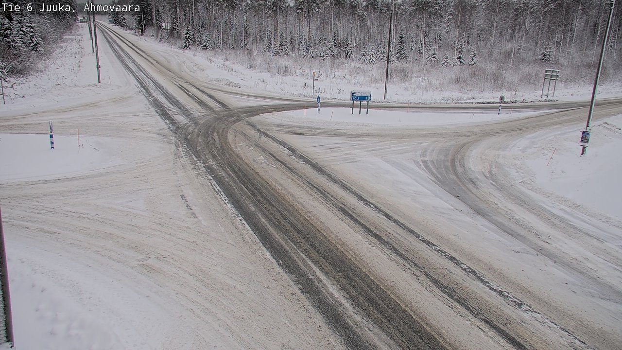 Weather Camera Image Väg 6 Juga, Ahmovaara, Juuka, Pohjois-Karjala