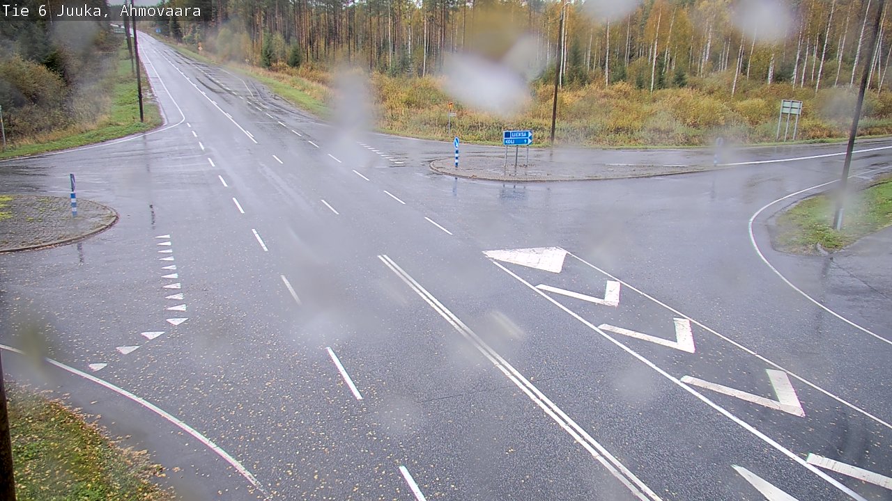 Weather Camera Image Väg 6 Juga, Ahmovaara, Juuka, Pohjois-Karjala