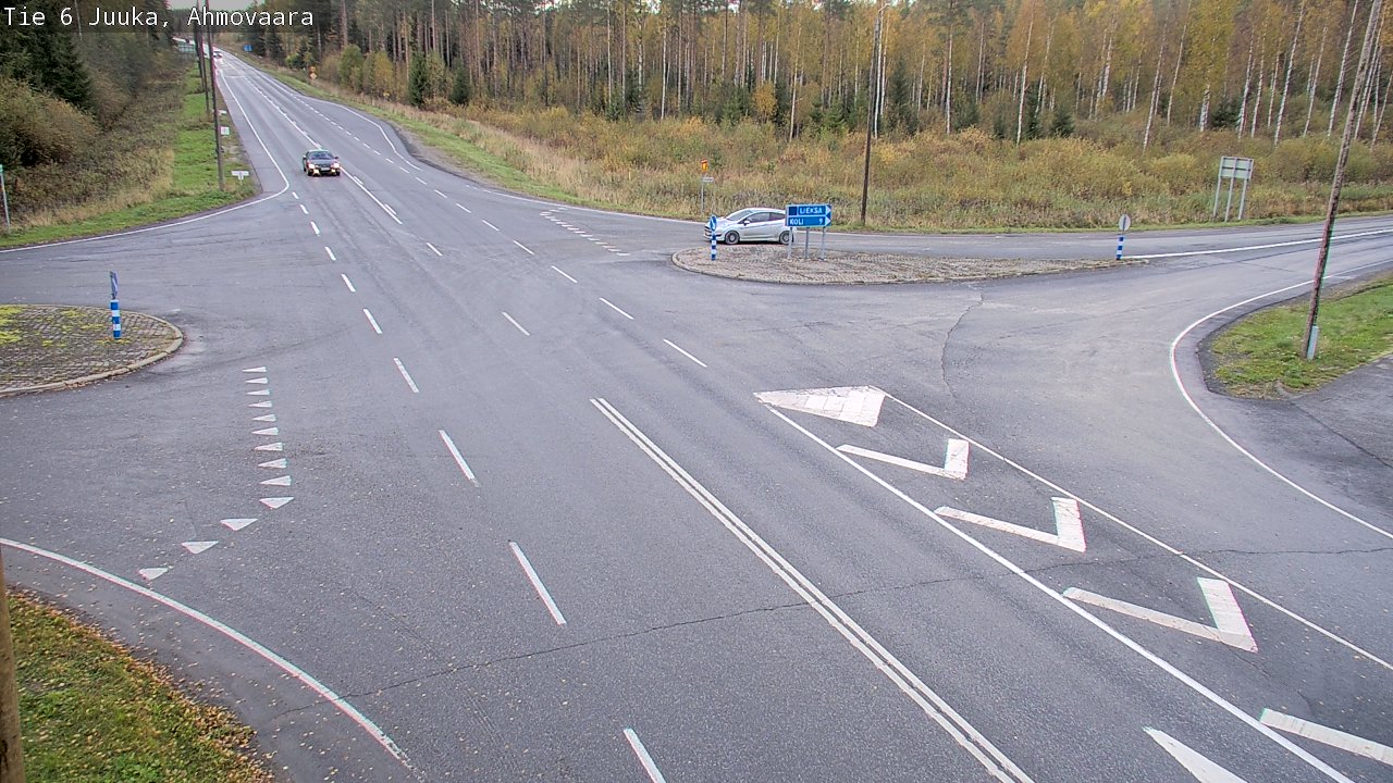 Weather Camera Image Väg 6 Juga, Ahmovaara, Juuka, Pohjois-Karjala