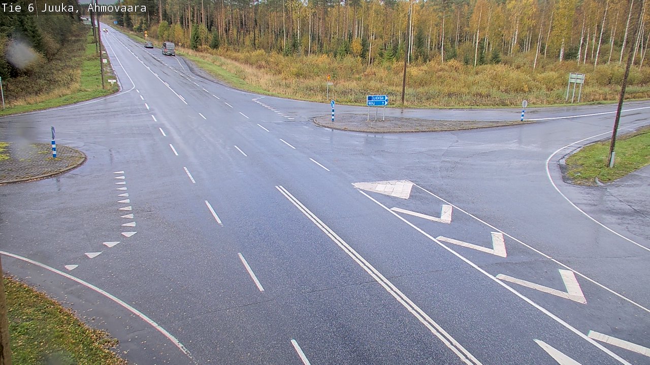 Weather Camera Image Väg 6 Juga, Ahmovaara, Juuka, Pohjois-Karjala
