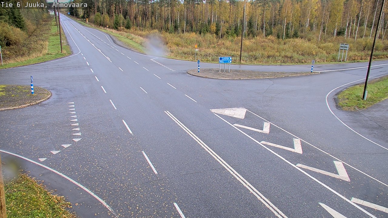 Weather Camera Image Väg 6 Juga, Ahmovaara, Juuka, Pohjois-Karjala