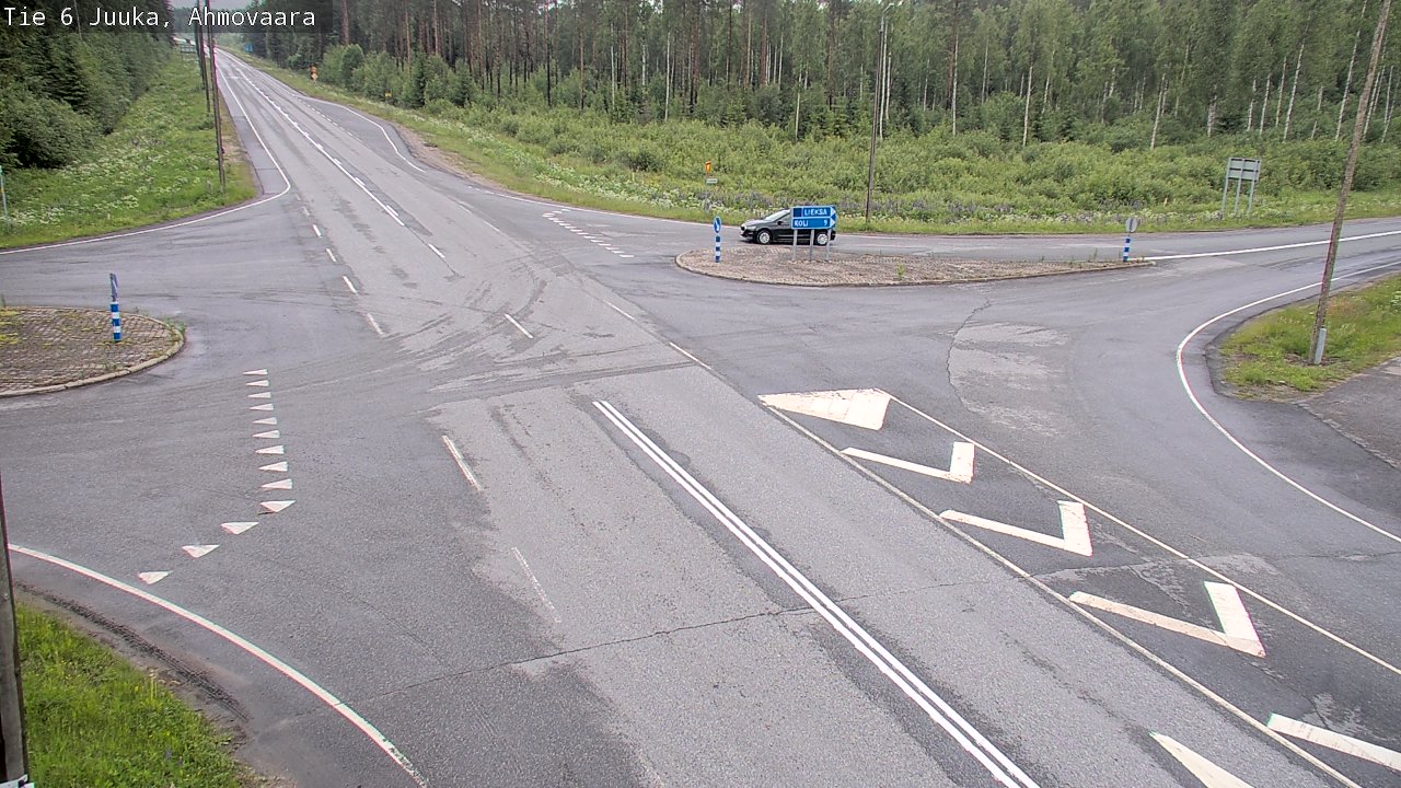 Weather Camera Image Väg 6 Juga, Ahmovaara, Juuka, Pohjois-Karjala
