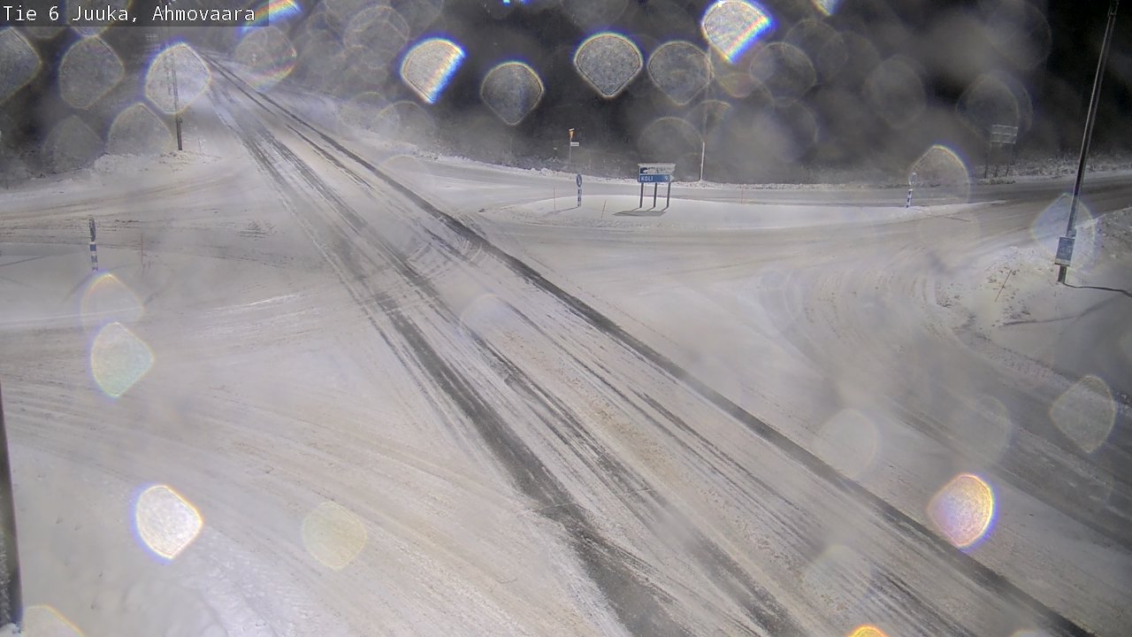 Weather Camera Image Väg 6 Juga, Ahmovaara, Juuka, Pohjois-Karjala