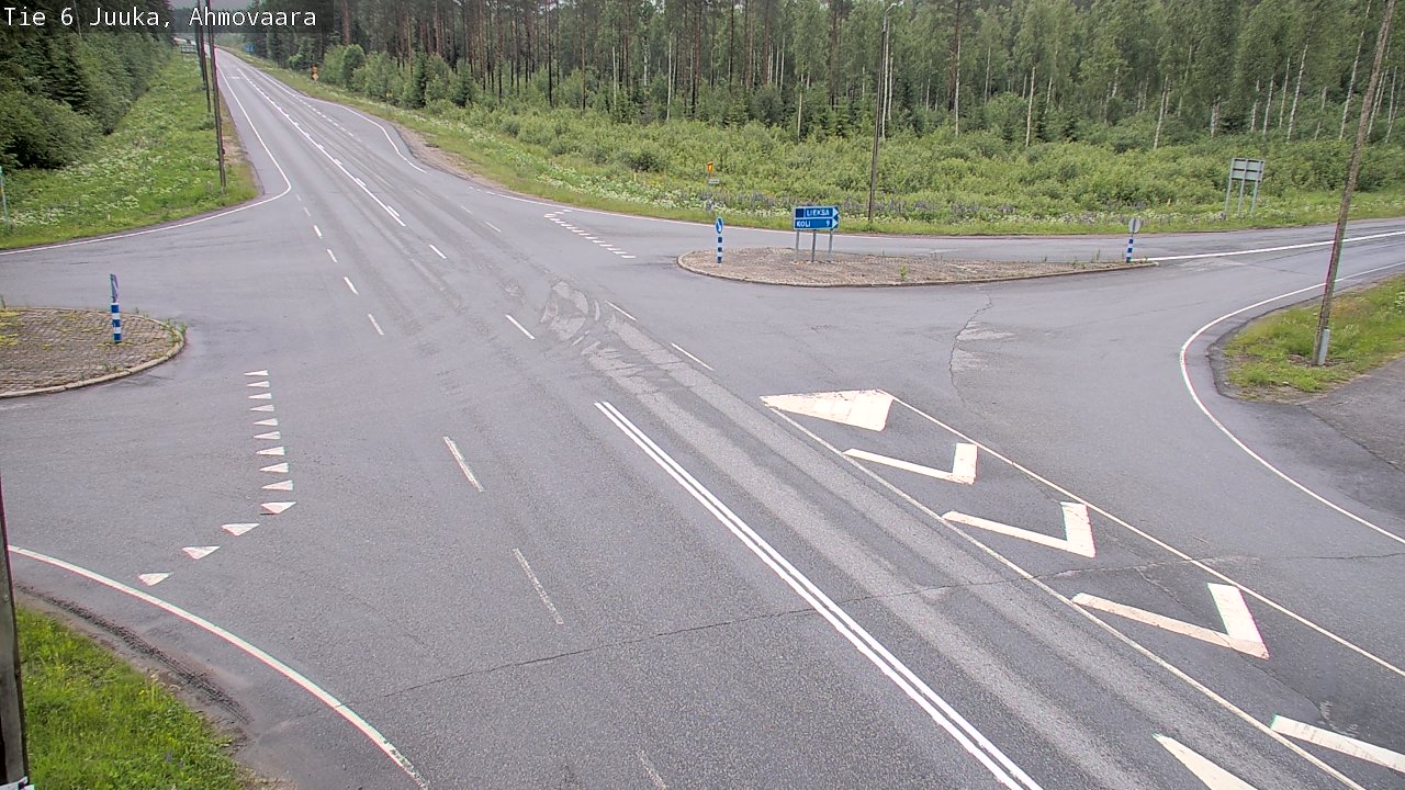Weather Camera Image Väg 6 Juga, Ahmovaara, Juuka, Pohjois-Karjala