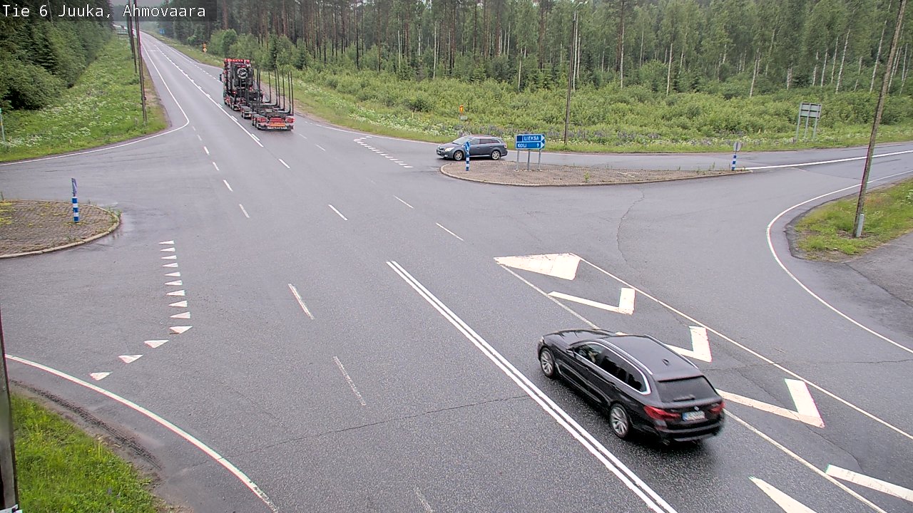 Weather Camera Image Väg 6 Juga, Ahmovaara, Juuka, Pohjois-Karjala