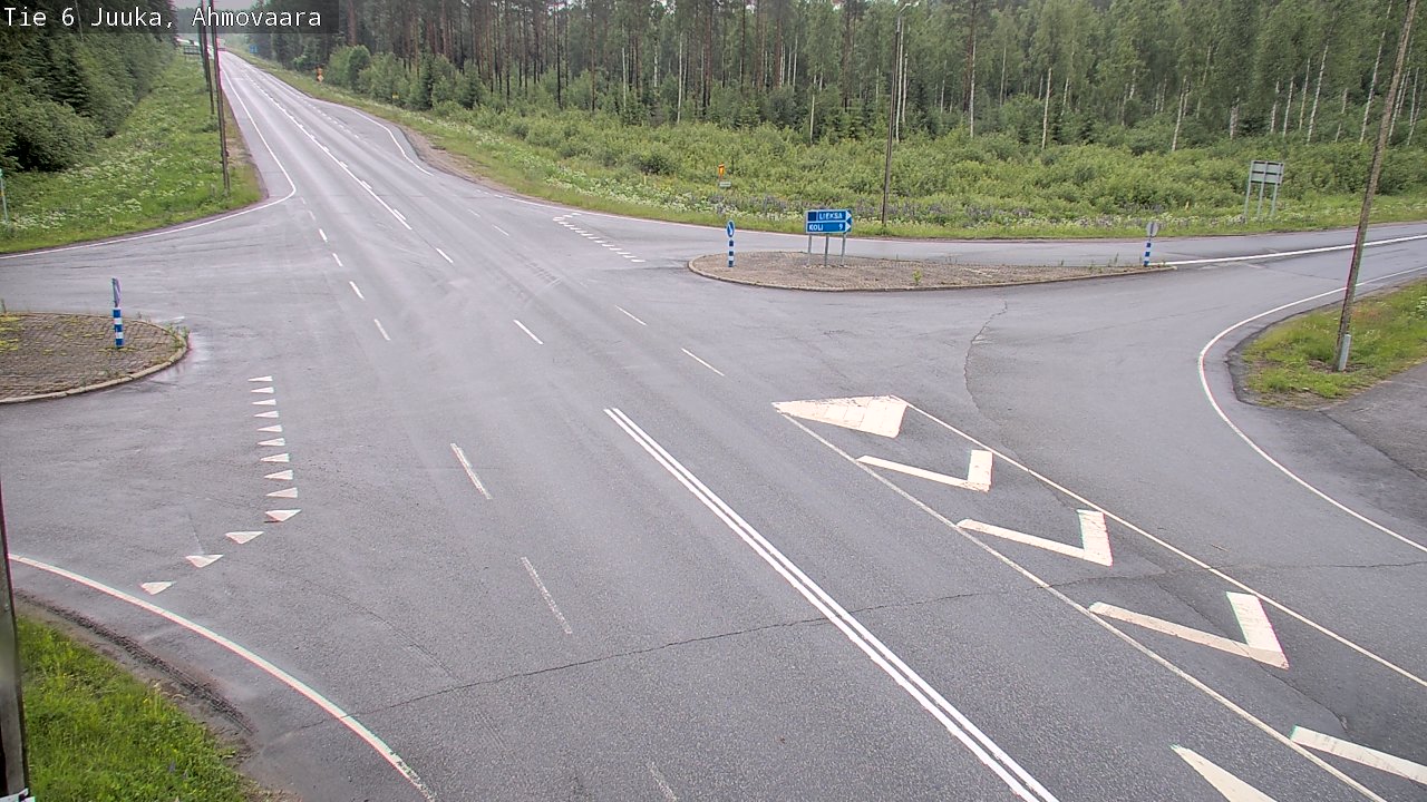 Weather Camera Image Väg 6 Juga, Ahmovaara, Juuka, Pohjois-Karjala