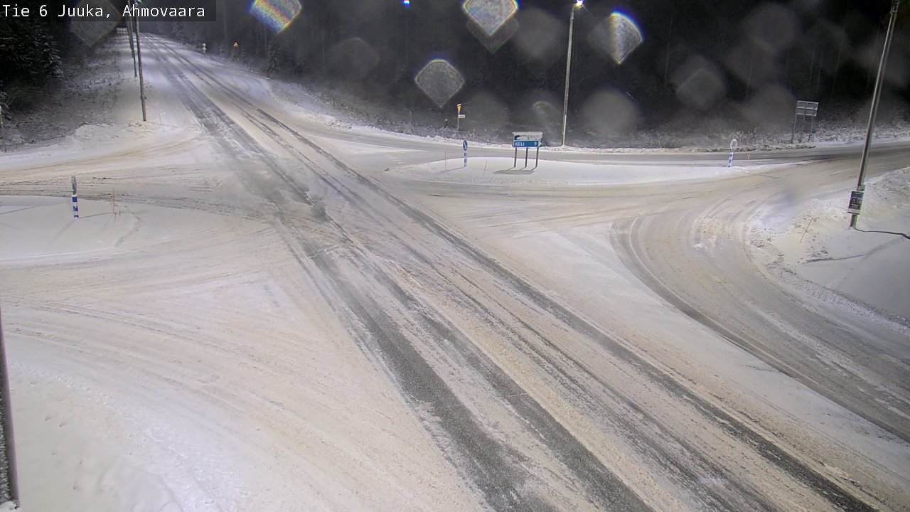 Weather Camera Image Väg 6 Juga, Ahmovaara, Juuka, Pohjois-Karjala