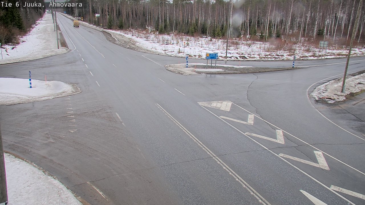 Weather Camera Image Väg 6 Juga, Ahmovaara, Juuka, Pohjois-Karjala