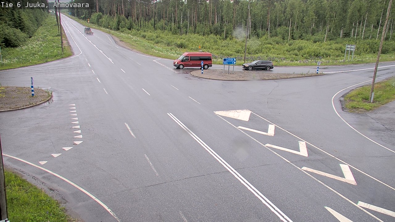 Weather Camera Image Väg 6 Juga, Ahmovaara, Juuka, Pohjois-Karjala