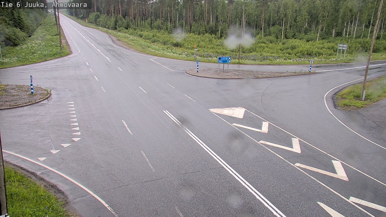 Weather Camera Image Väg 6 Juga, Ahmovaara, Juuka, Pohjois-Karjala