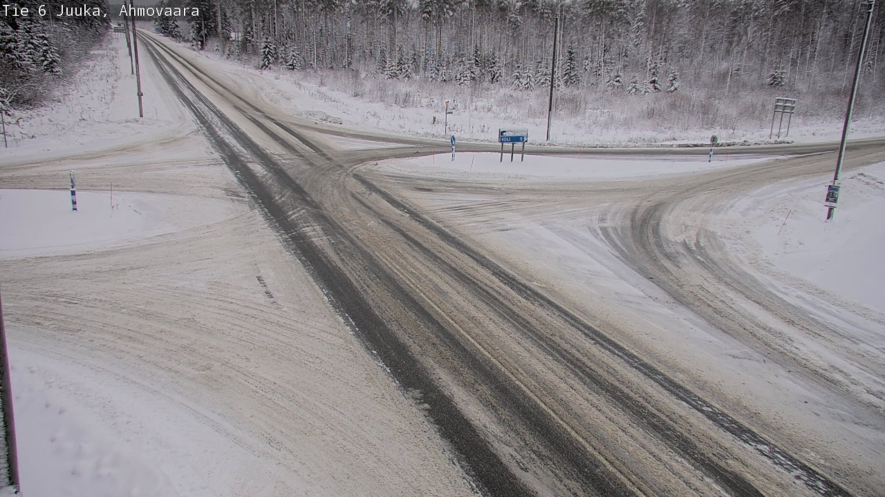 Weather Camera Image Väg 6 Juga, Ahmovaara, Juuka, Pohjois-Karjala