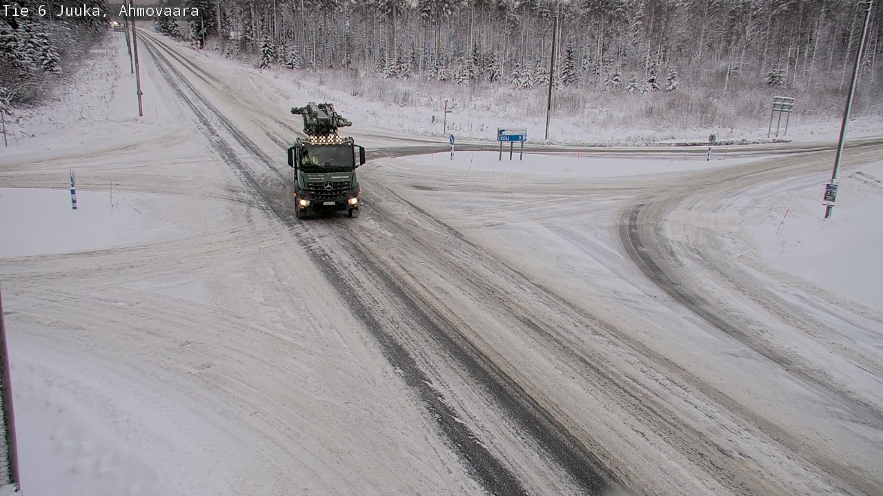 Weather Camera Image Väg 6 Juga, Ahmovaara, Juuka, Pohjois-Karjala