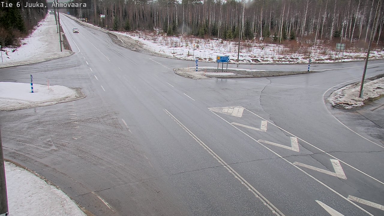 Weather Camera Image Väg 6 Juga, Ahmovaara, Juuka, Pohjois-Karjala