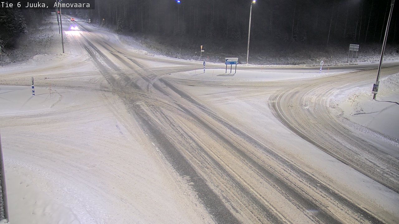 Weather Camera Image Väg 6 Juga, Ahmovaara, Juuka, Pohjois-Karjala