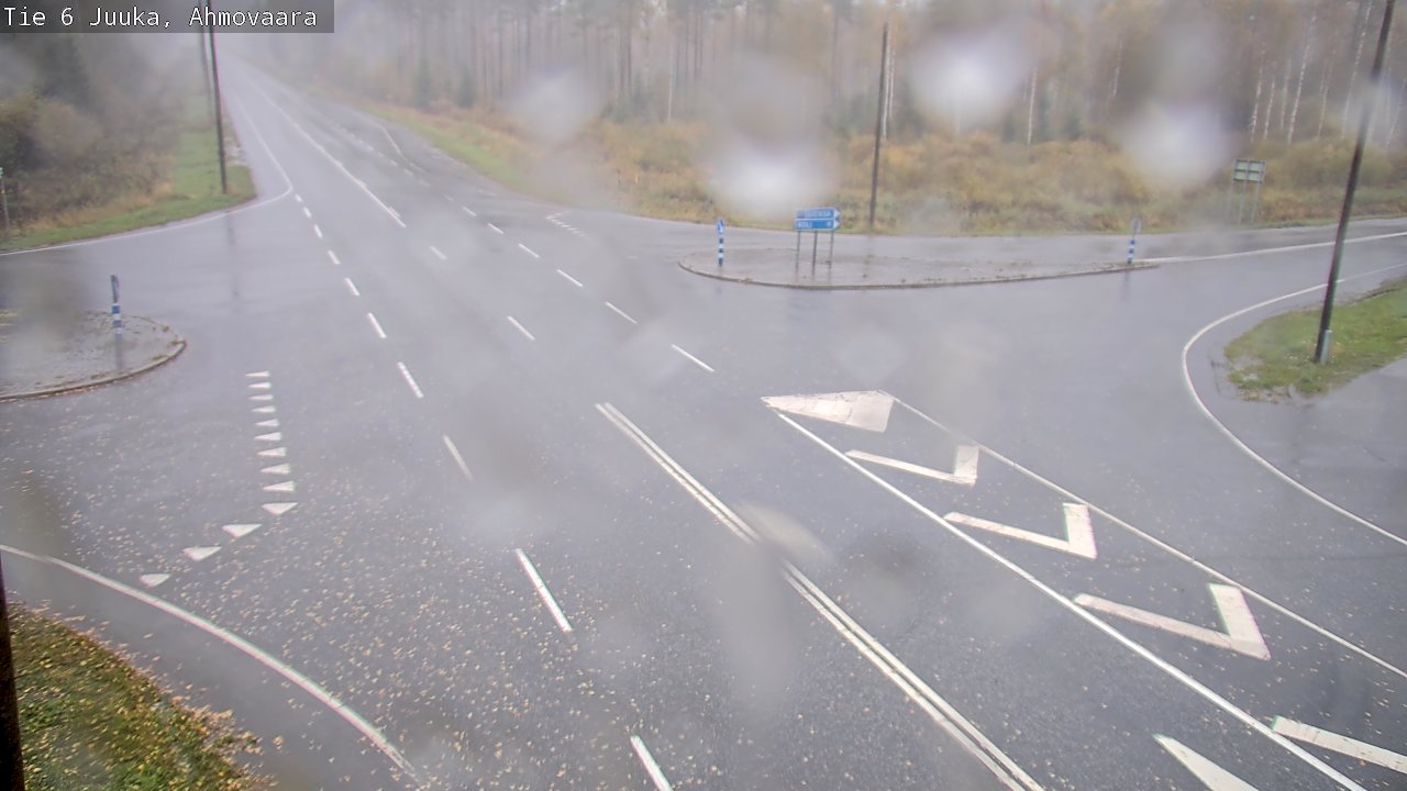 Weather Camera Image Väg 6 Juga, Ahmovaara, Juuka, Pohjois-Karjala