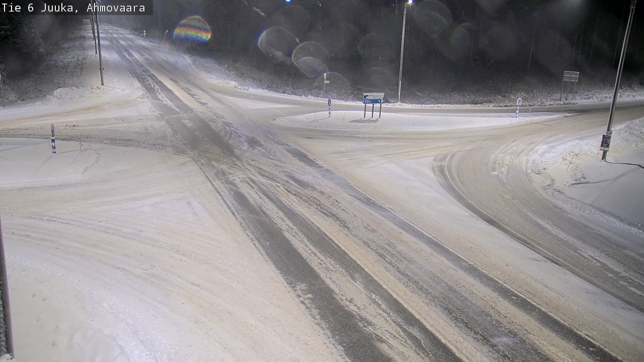 Weather Camera Image Väg 6 Juga, Ahmovaara, Juuka, Pohjois-Karjala