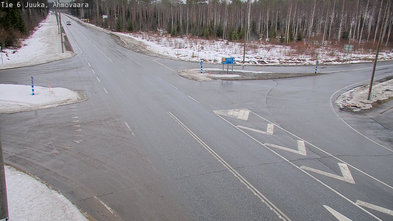 Weather Camera Image Väg 6 Juga, Ahmovaara, Juuka, Pohjois-Karjala