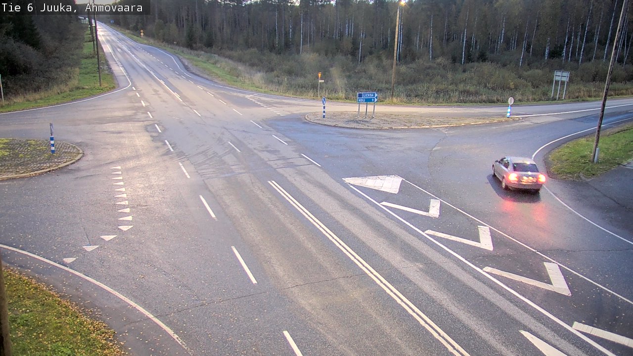 Weather Camera Image Väg 6 Juga, Ahmovaara, Juuka, Pohjois-Karjala
