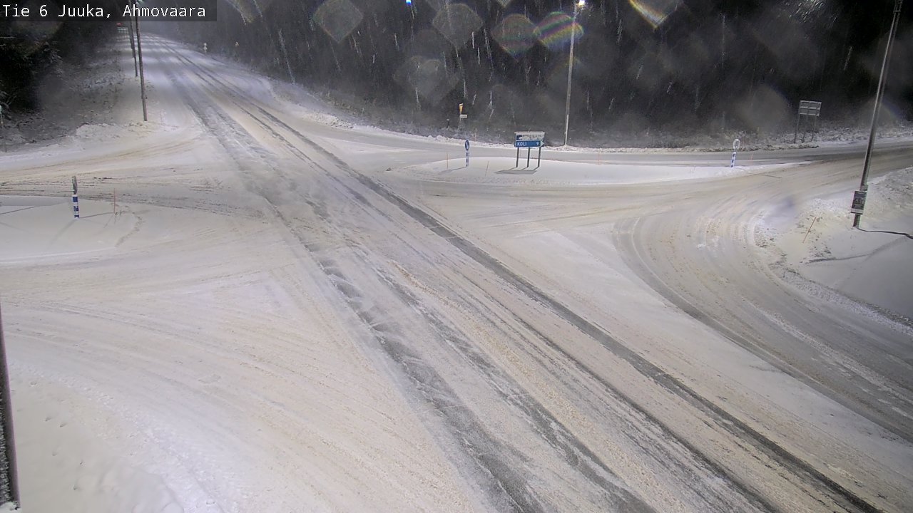 Weather Camera Image Väg 6 Juga, Ahmovaara, Juuka, Pohjois-Karjala