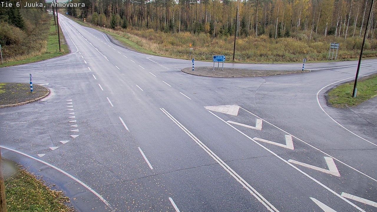 Weather Camera Image Väg 6 Juga, Ahmovaara, Juuka, Pohjois-Karjala