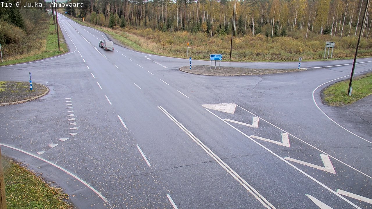 Weather Camera Image Väg 6 Juga, Ahmovaara, Juuka, Pohjois-Karjala