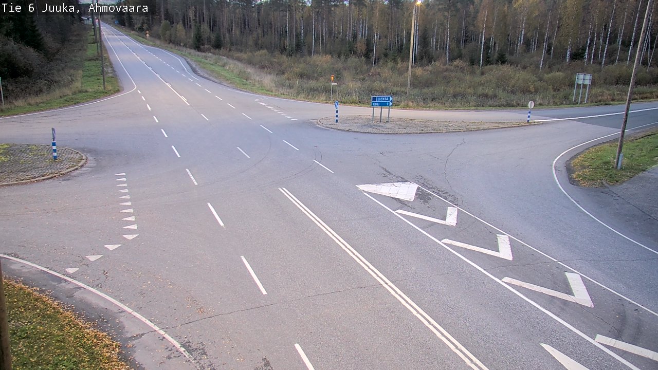 Weather Camera Image Road 6 Juuka, Ahmovaara, Juuka, Pohjois-Karjala
