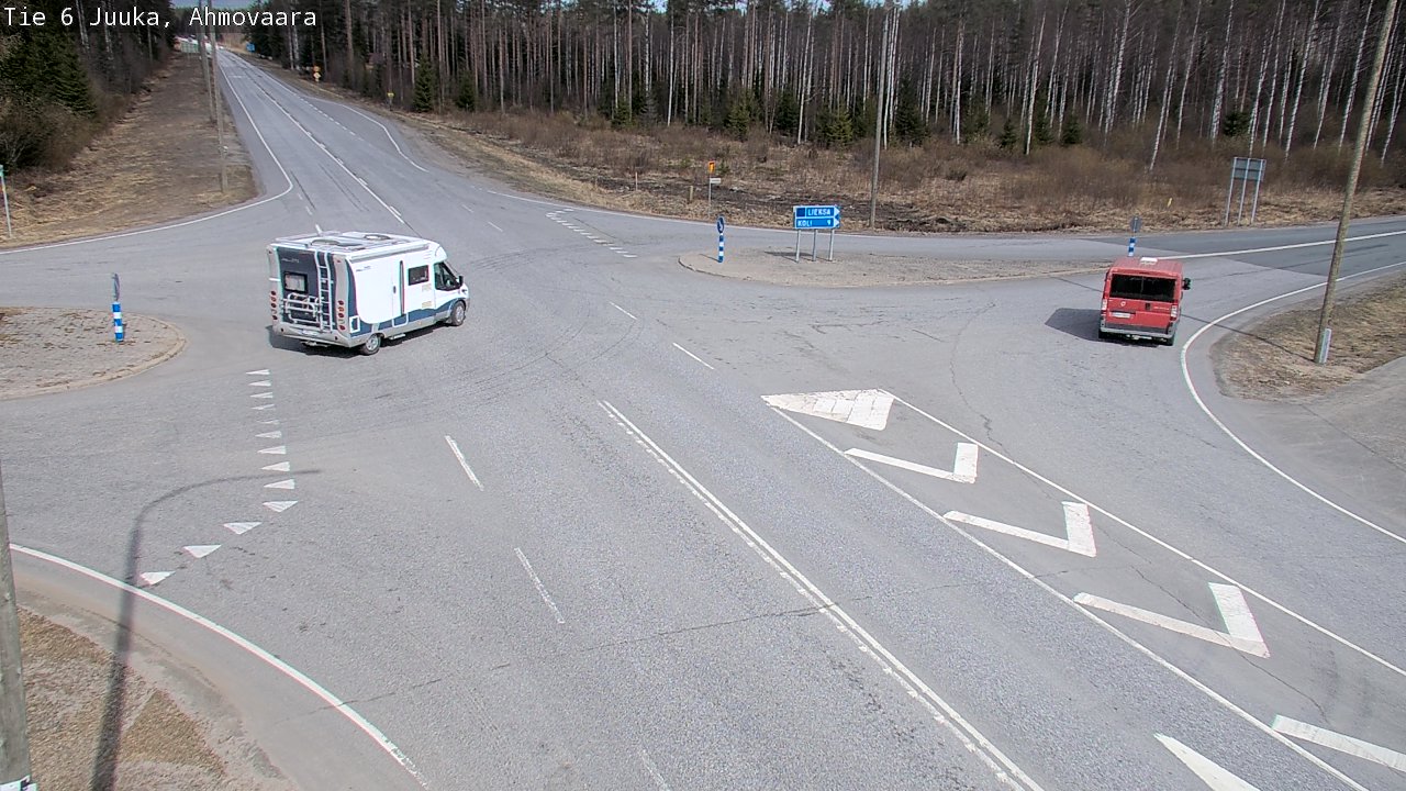 Weather Camera Image Road 6 Juuka, Ahmovaara, Juuka, Pohjois-Karjala