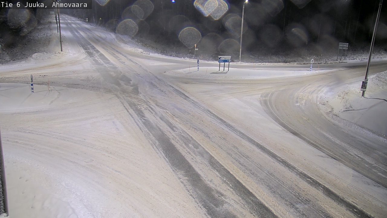 Weather Camera Image Väg 6 Juga, Ahmovaara, Juuka, Pohjois-Karjala