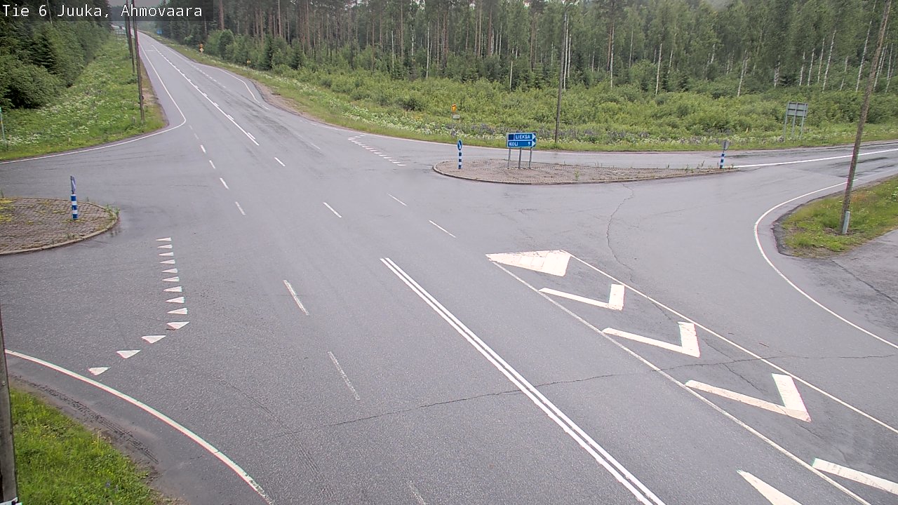 Weather Camera Image Väg 6 Juga, Ahmovaara, Juuka, Pohjois-Karjala
