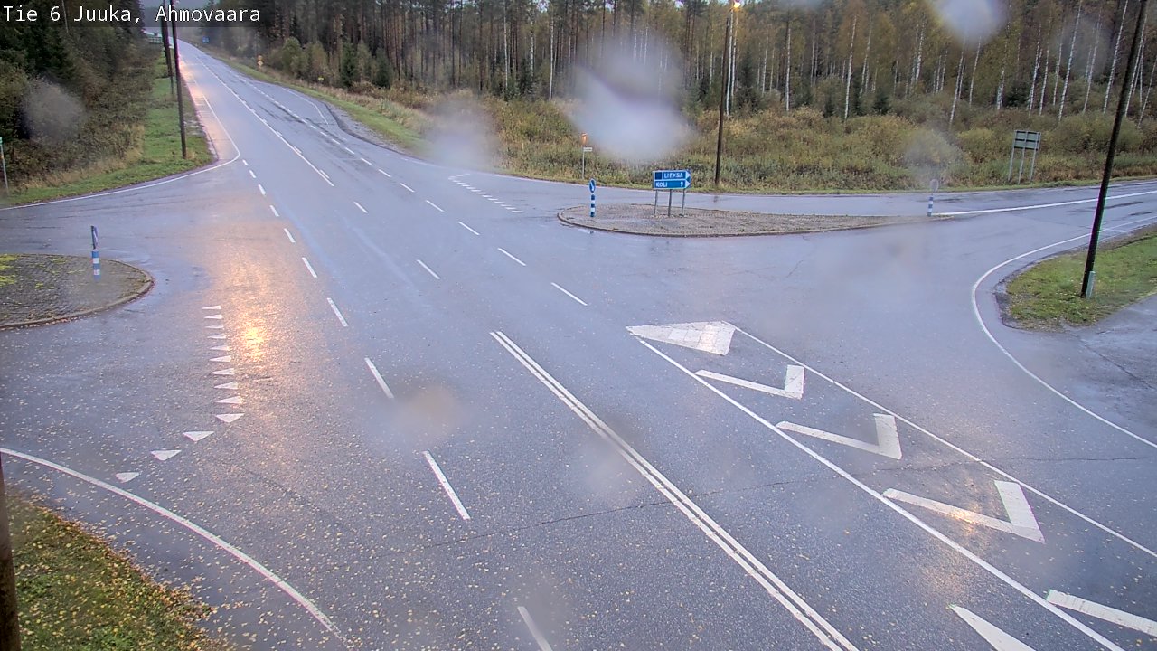Weather Camera Image Väg 6 Juga, Ahmovaara, Juuka, Pohjois-Karjala