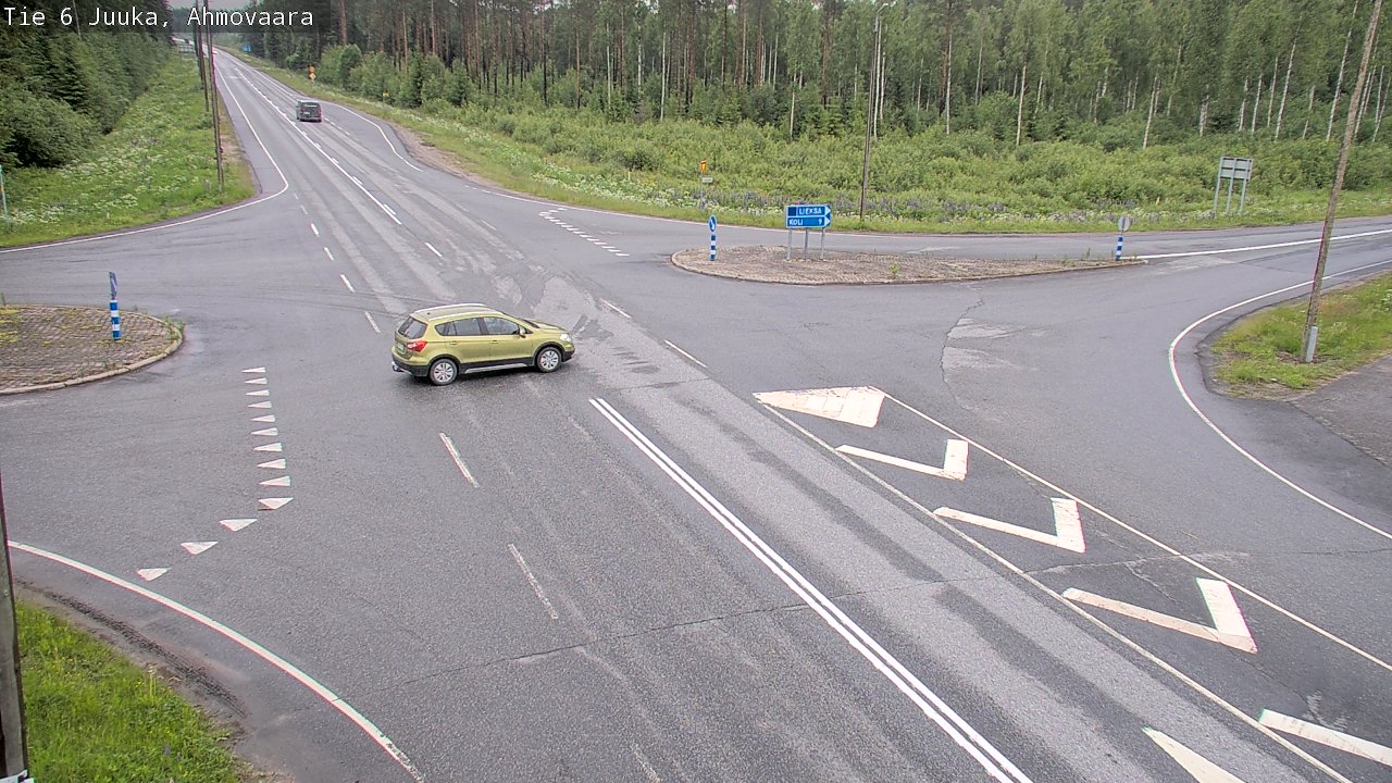 Weather Camera Image Väg 6 Juga, Ahmovaara, Juuka, Pohjois-Karjala