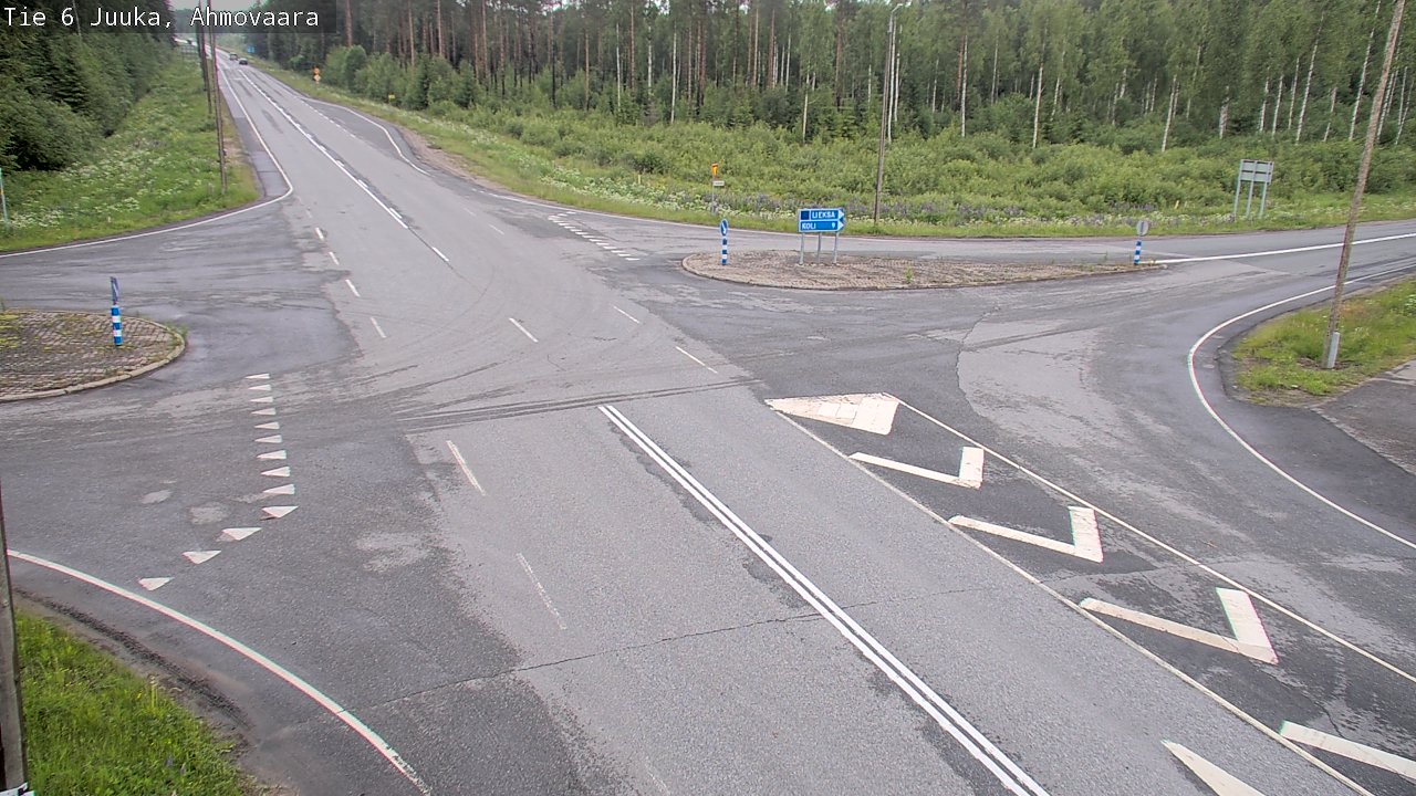 Weather Camera Image Väg 6 Juga, Ahmovaara, Juuka, Pohjois-Karjala