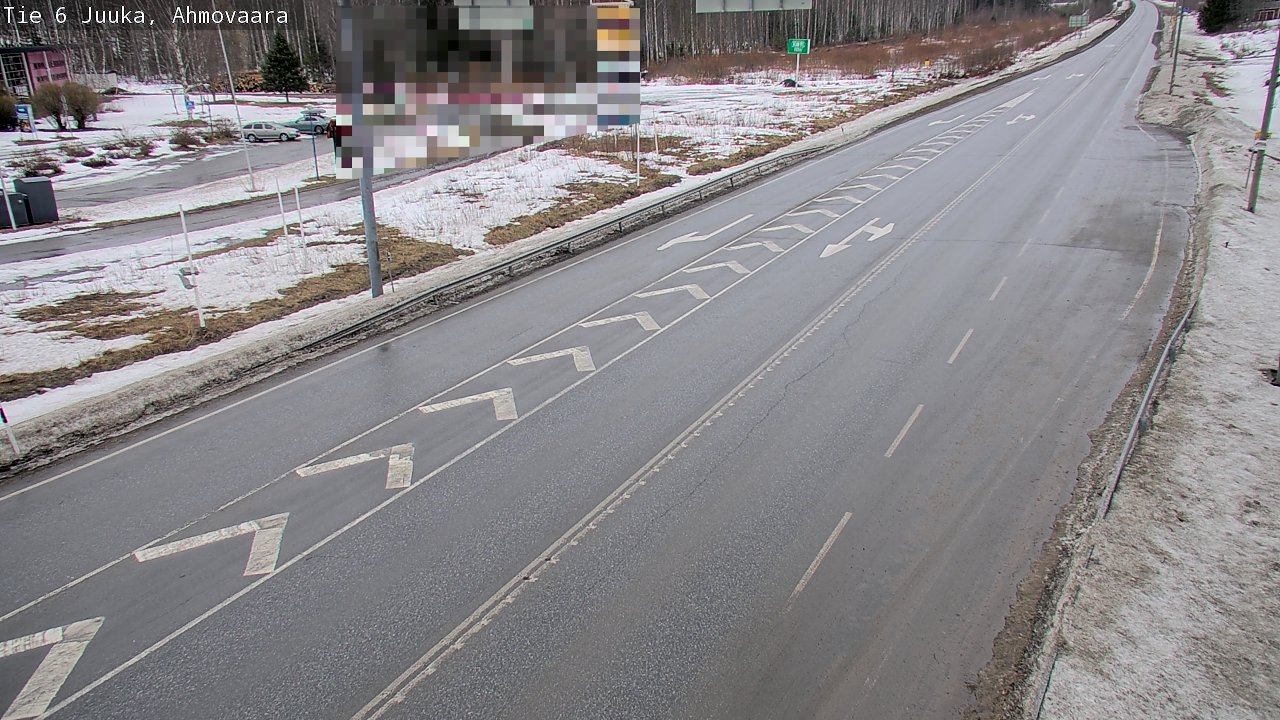 Weather Camera Image Väg 6 Juga, Ahmovaara, Juuka, Pohjois-Karjala