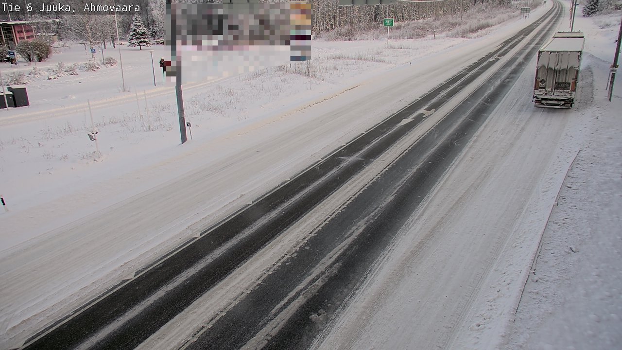 Weather Camera Image Väg 6 Juga, Ahmovaara, Juuka, Pohjois-Karjala