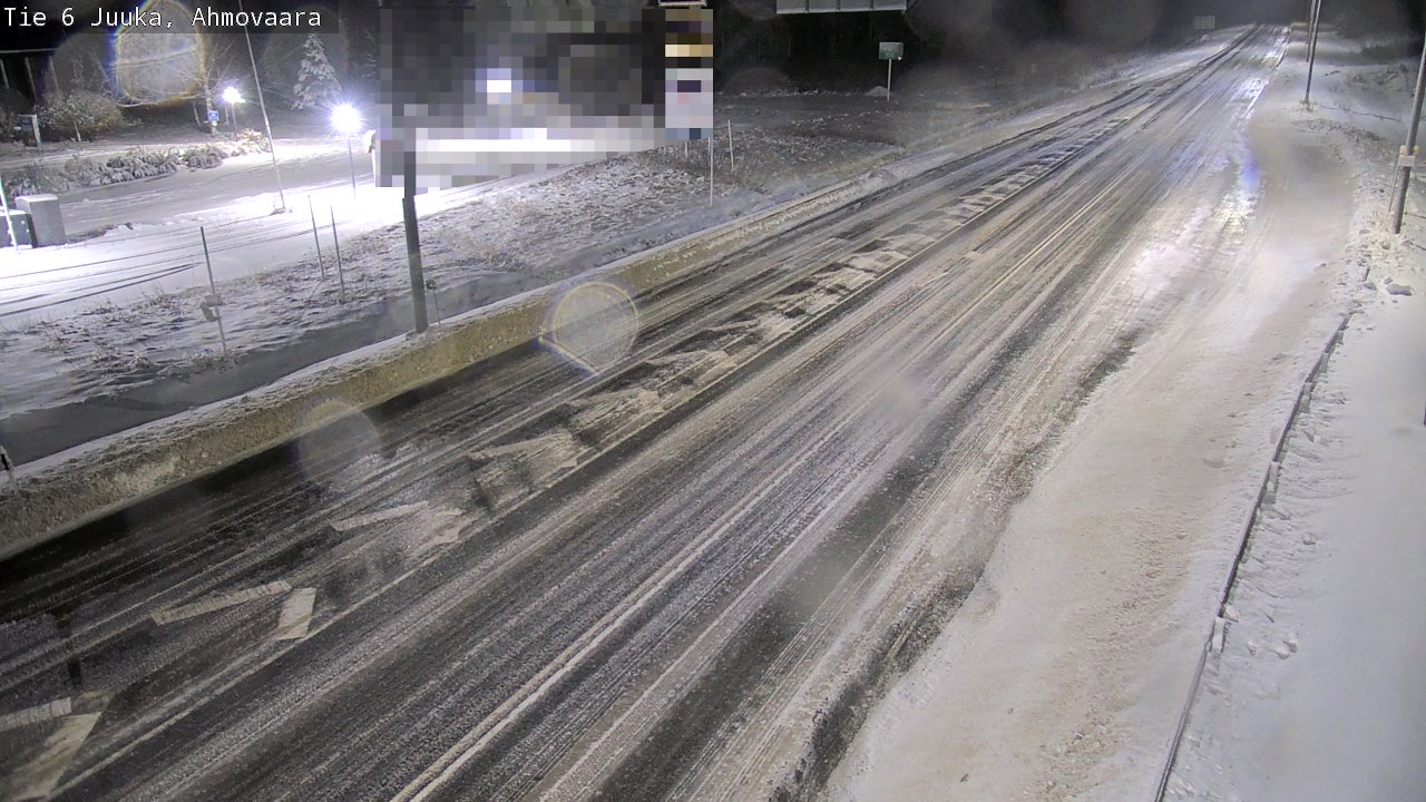 Weather Camera Image Väg 6 Juga, Ahmovaara, Juuka, Pohjois-Karjala