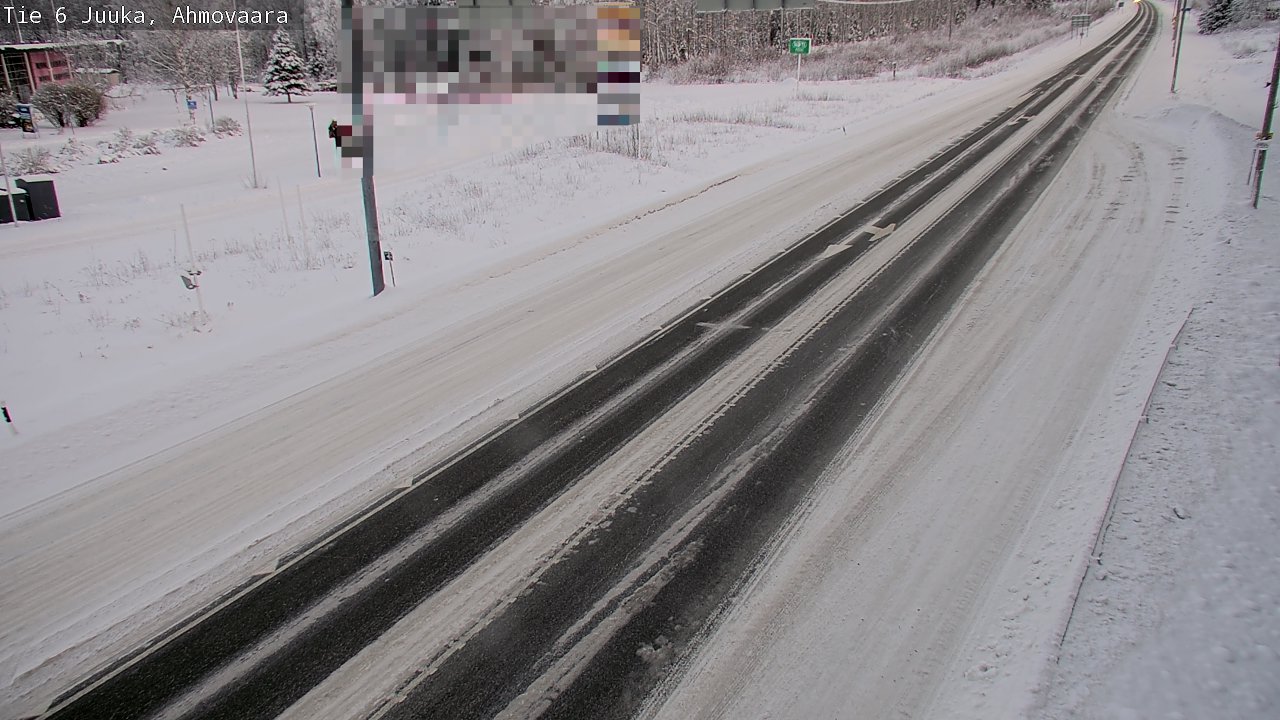 Weather Camera Image Väg 6 Juga, Ahmovaara, Juuka, Pohjois-Karjala
