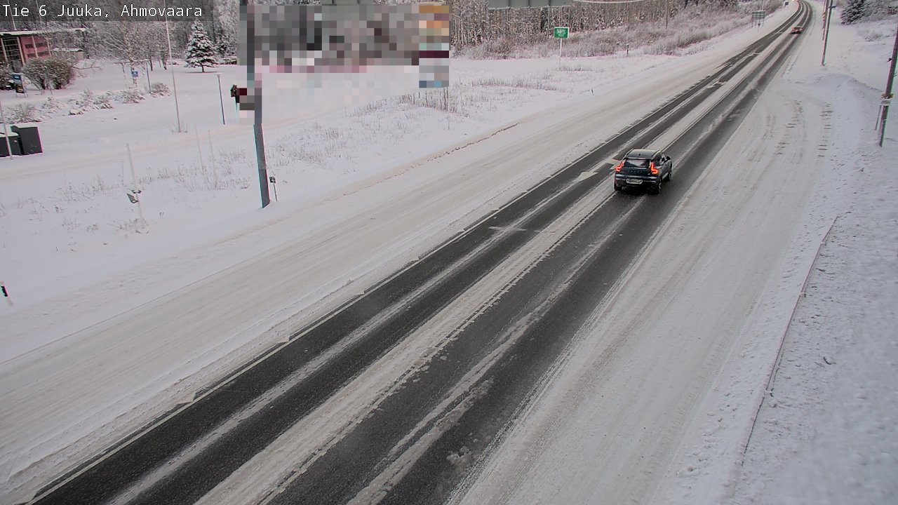 Weather Camera Image Väg 6 Juga, Ahmovaara, Juuka, Pohjois-Karjala